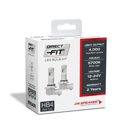 JW Speaker 999006 HB4 Direct Fit LED Bulb Kit 12/24V
