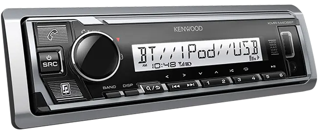 Kenwood KMR-M408BT Marine Bluetooth Media Receiver with USB & AUX