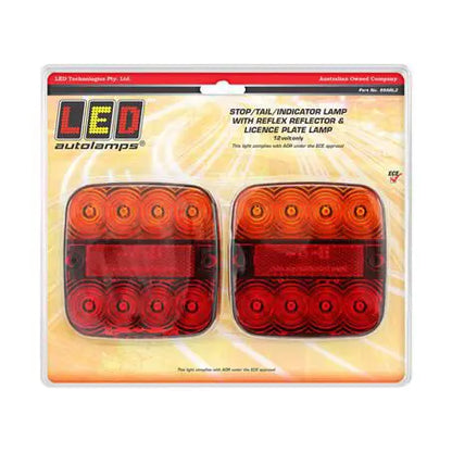 LED Autolamps 12V LED Trailer Lamp Kit - Stop/Tail/Indicator & Licence Plate (99ARL2)