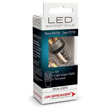 LED Bayonet Globe 12/24V 21W BA15s - 2 Pack