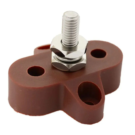 M8X32.5mm Power Post 48V/200A S/S Stud & Washer Nylon & Fibreglass Base