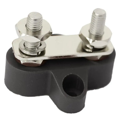 M8X32.5mm Red Twin Power Post 48V/200A S/S Stud & Washer Tin Plated Brass Link