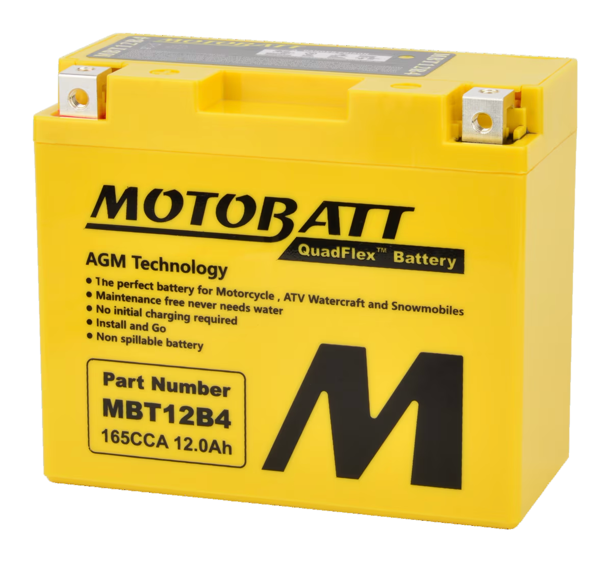 MBT12B4 Motobatt 12V AGM Battery