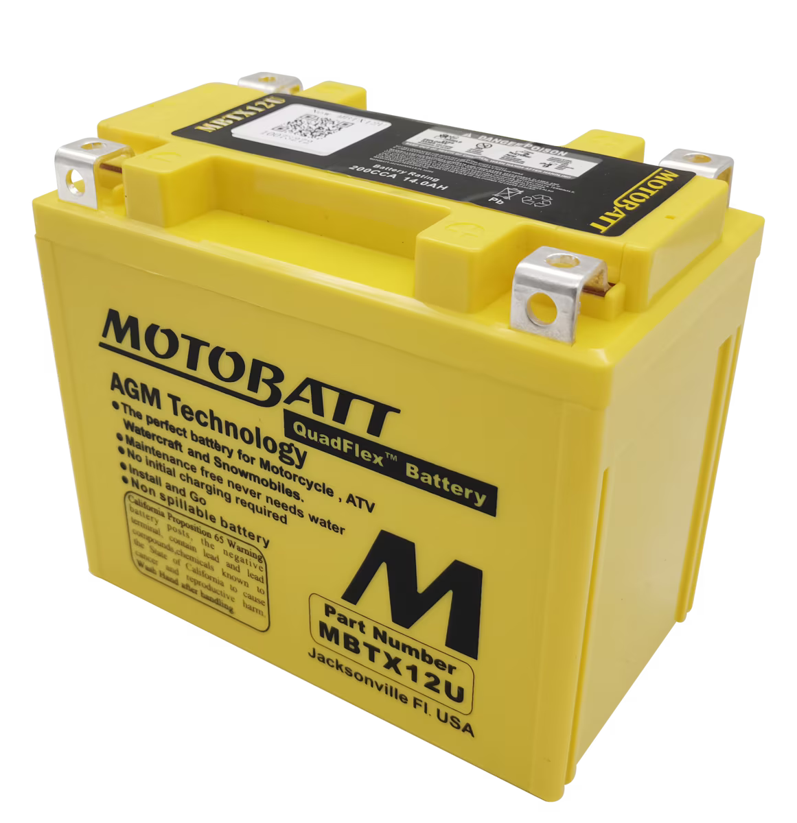 MBTX12U Motobatt 12V AGM Battery