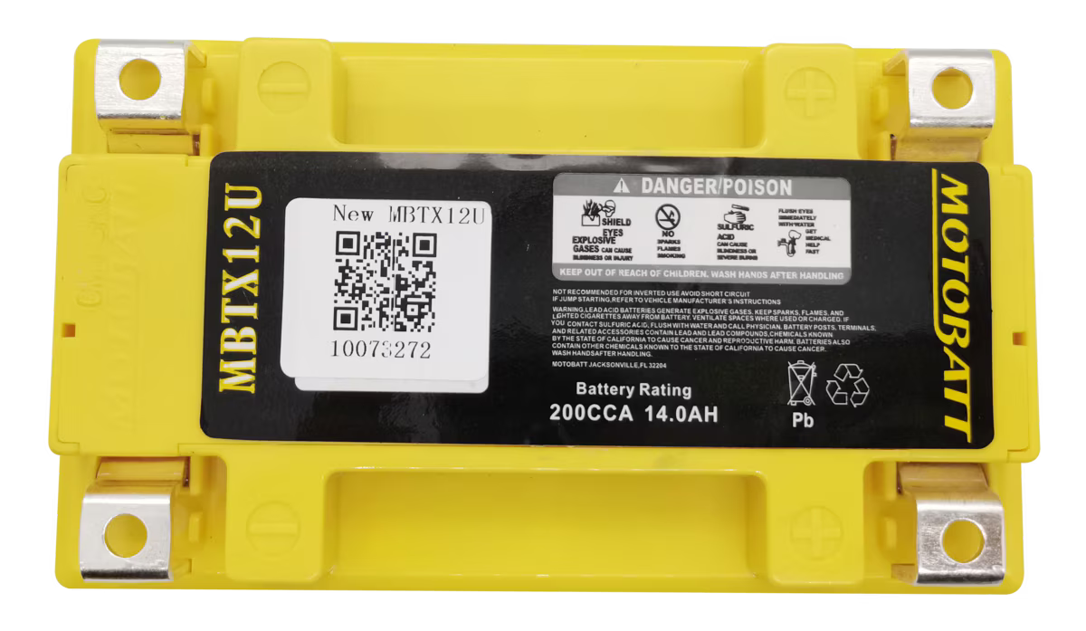 MBTX12U Motobatt 12V AGM Battery