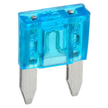 Mini Blade Fuse 15A Cyan 5 Pce