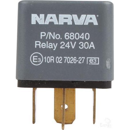 Mini Relay 24V Normally Open 30A - Diode Protected