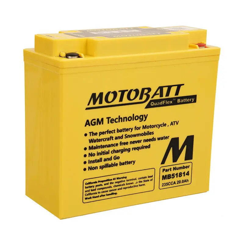 Motobatt MB51814 12V AGM Motorcycle Battery