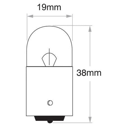 12V 10W BA15S Park Globe