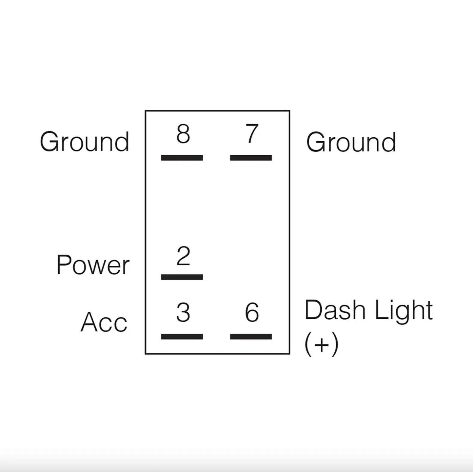 Narva 63136BL Illuminated Front Diff Lock Rocker Switch - 12V Blue LED (Sealed)