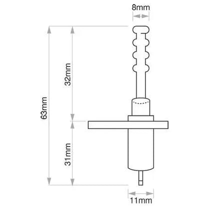 Universal Door/Alarm Switch (10A @ 12V, SPST Momentary Off) - 60042BL