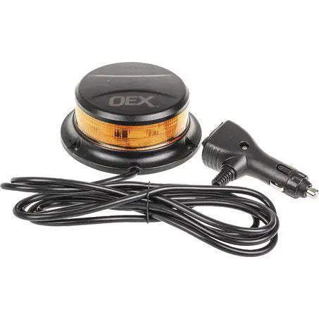 OEX 10-30V LED Slimline Amber Beacon - Magnetic Mount (ACX2368)