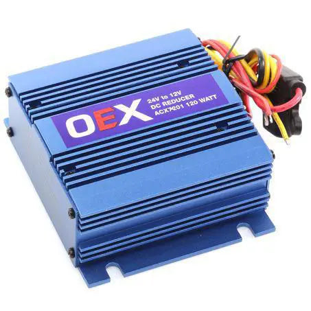OEX 24V to 12V Voltage Reducer 10A - Switch Mode with Memory Wire