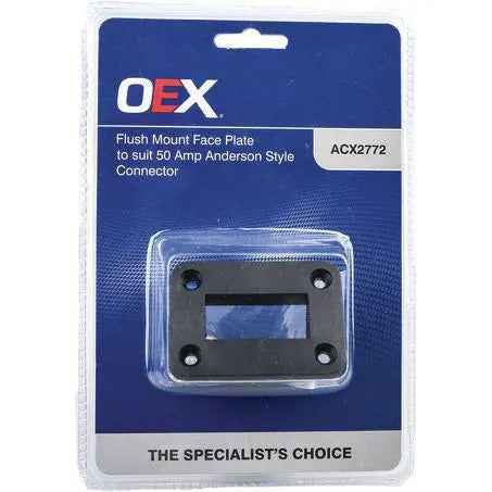 OEX Flush Mount Face Plate for 50A Anderson Plug Connector ACX2772