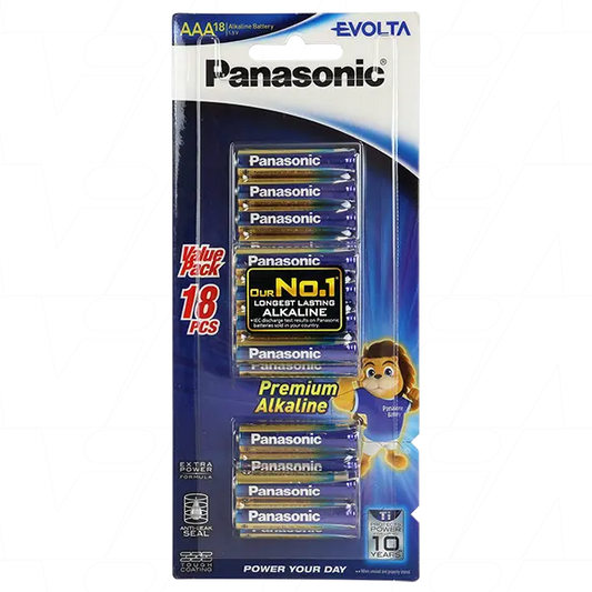 Panasonic Evolta AAA Alkaline Batteries 18 Pack LR03EG/18B