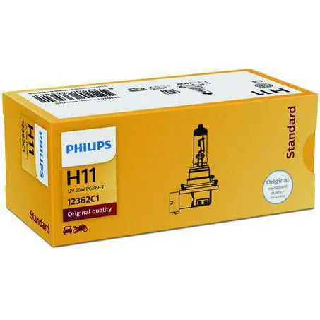 Philips H11 12V 55W Standard Halogen Headlight Bulb