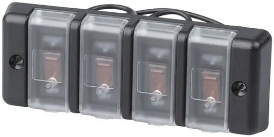 Powertech Anti-Tamper 4-Gang Switch Bank with Circuit Breakers – SZ1926