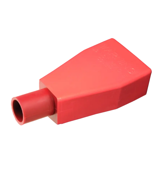 QVEE Battery Terminal Covers - Red PVC Protective Covers