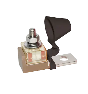 QVEE Heavy Duty Single Battery Fuse Holder - Black Cover (300A)