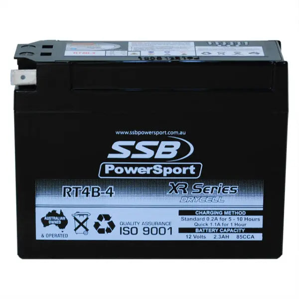 SSB PowerSport RT4B-4 AGM Motorcycle Battery