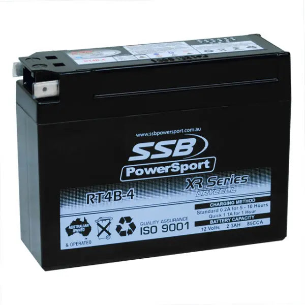 SSB PowerSport RT4B-4 AGM Motorcycle Battery