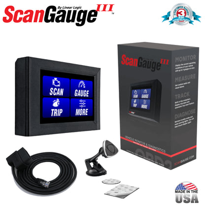 Scan Gauge III OBD‑II Capacitive Touch Gauge & Trip Computer 