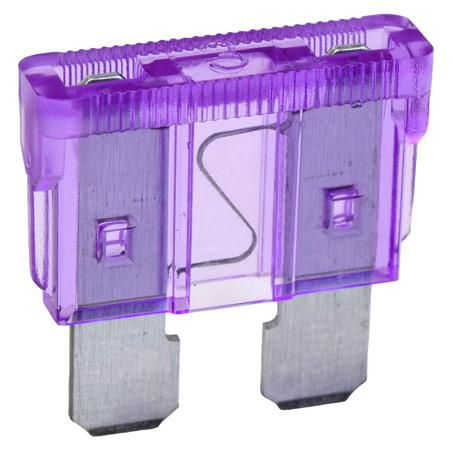 Standard Blade Fuse 3A Violet 5 Pce