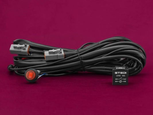 Stedi Dual Connector Plug & Play SMART Harness™ High Beam Driving Light Wiring