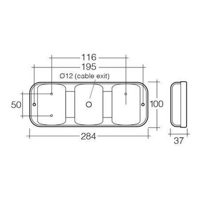 Stop/Tail/Indicator Light LED 9 to 33V