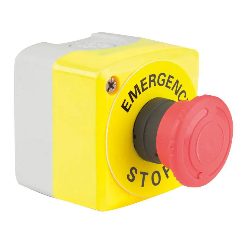 Yellow Estop Sw Emergency Stop Switch Latching NO NC | SW-K174 – Battery Force