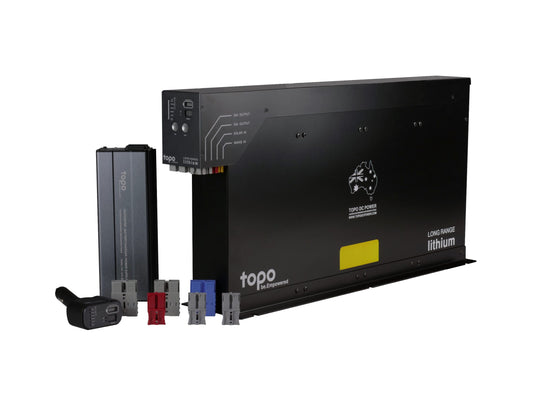 TOPO Long Range – 144AH Slimline Lithium Dual Battery System Package