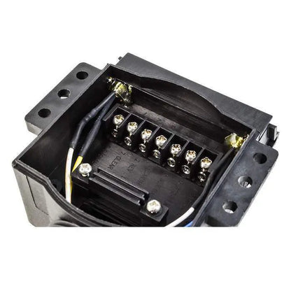 Trailer Vision 12 Pin Flat Trailer Socket with Red & Blue LED - AUX Circuit Ready