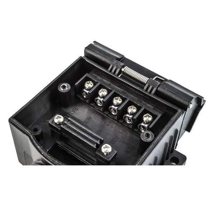 Trailer Vision 12 Pin Flat Trailer Socket with Red & Blue LED - AUX Circuit Ready