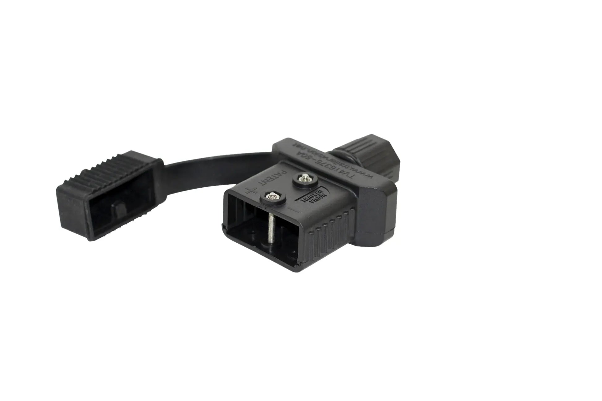 Trailer Vision 50A Connector Cover Assembly - Black with UV Rubber Cover