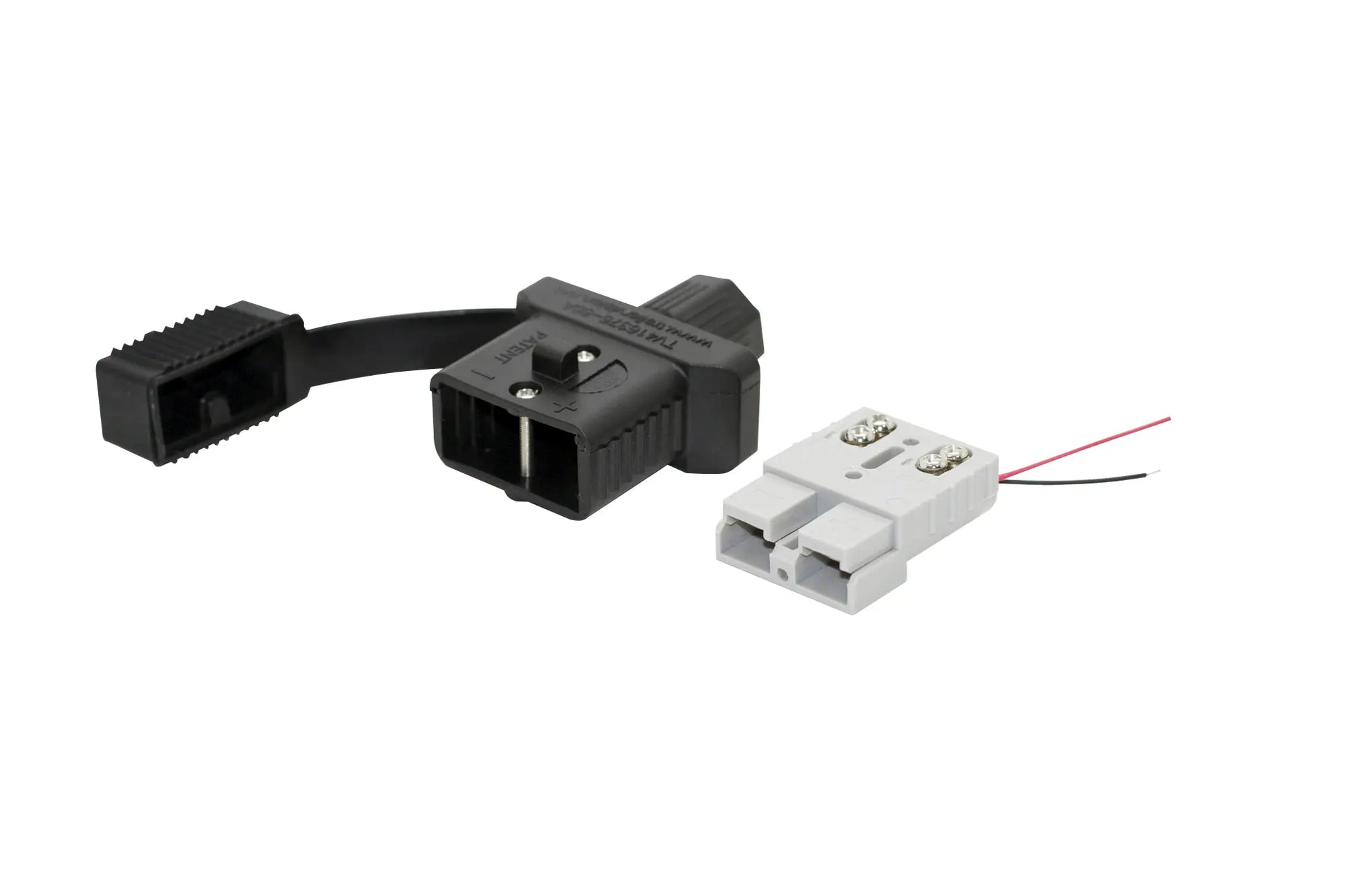Trailer Vision 50A Connector Cover Assembly - Black with UV Rubber Cover