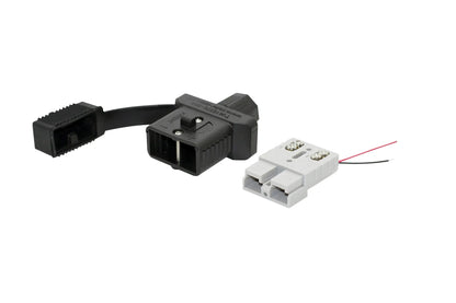 Trailer Vision 50A Connector Cover Assembly - Black with UV Rubber Cover