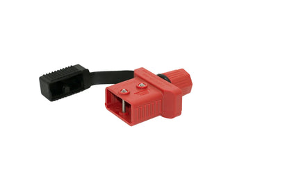 Trailer Vision 50A Connector Cover Assembly - Red with UV Rubber Cover