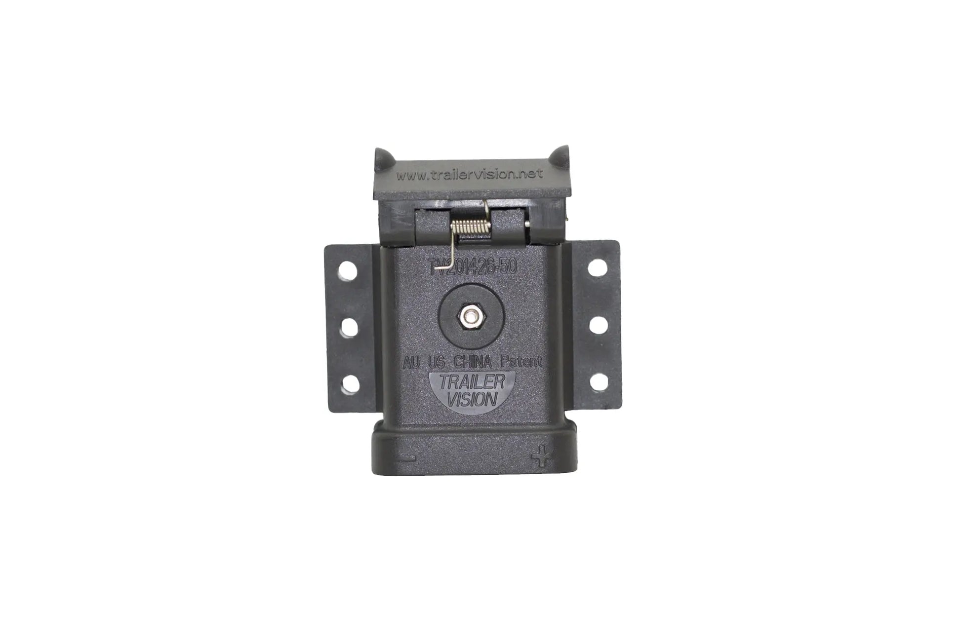Trailer Vision Black 50 Amp Surface Mount Anderson Connector Cover with Red LED