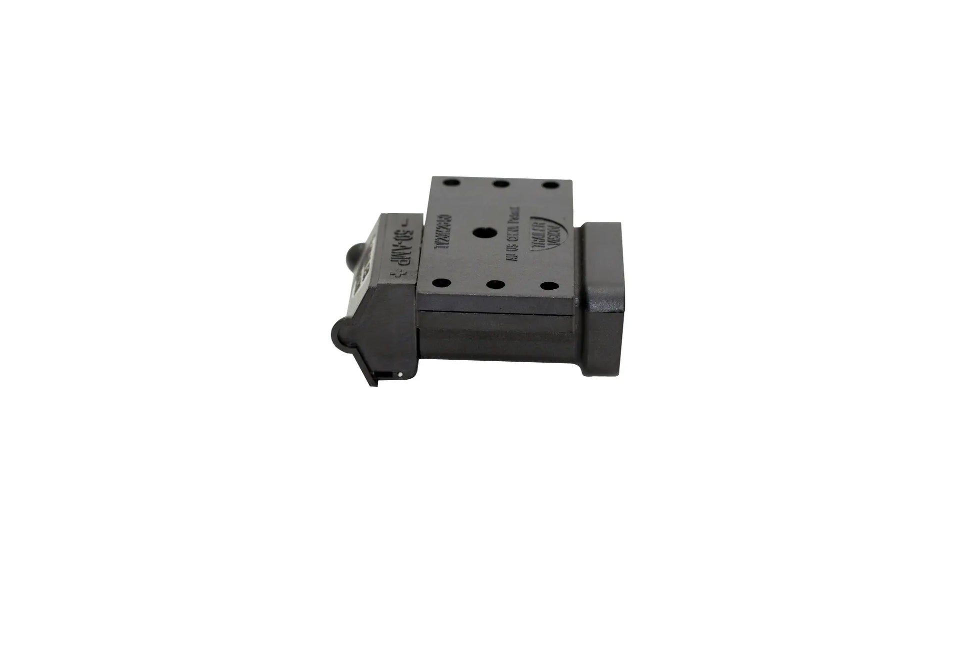 Trailer Vision Black 50 Amp Surface Mount Anderson Connector Cover with Red LED