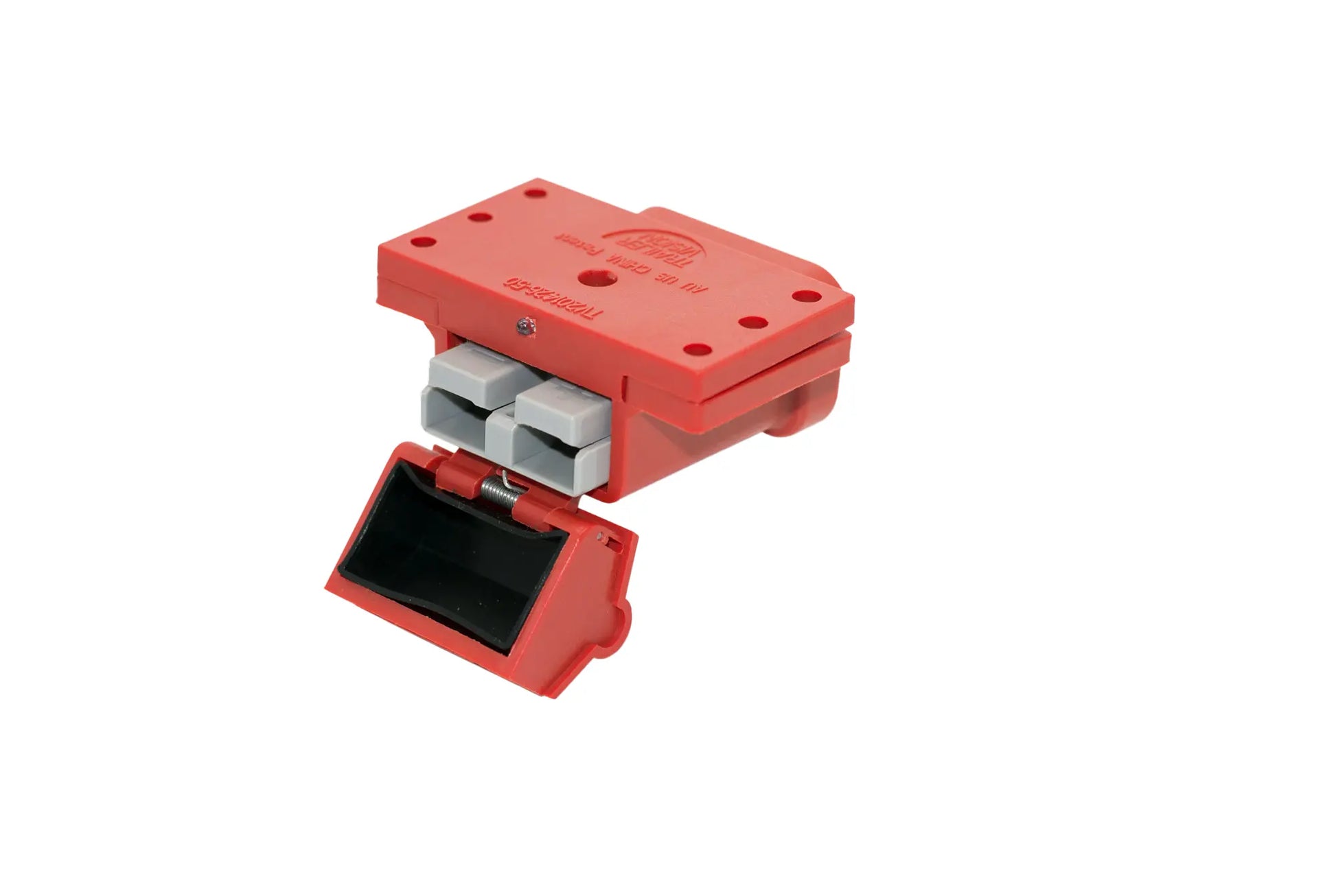Trailer Vision Red 50 Amp Surface Mount Anderson Connector Cover with Red LED