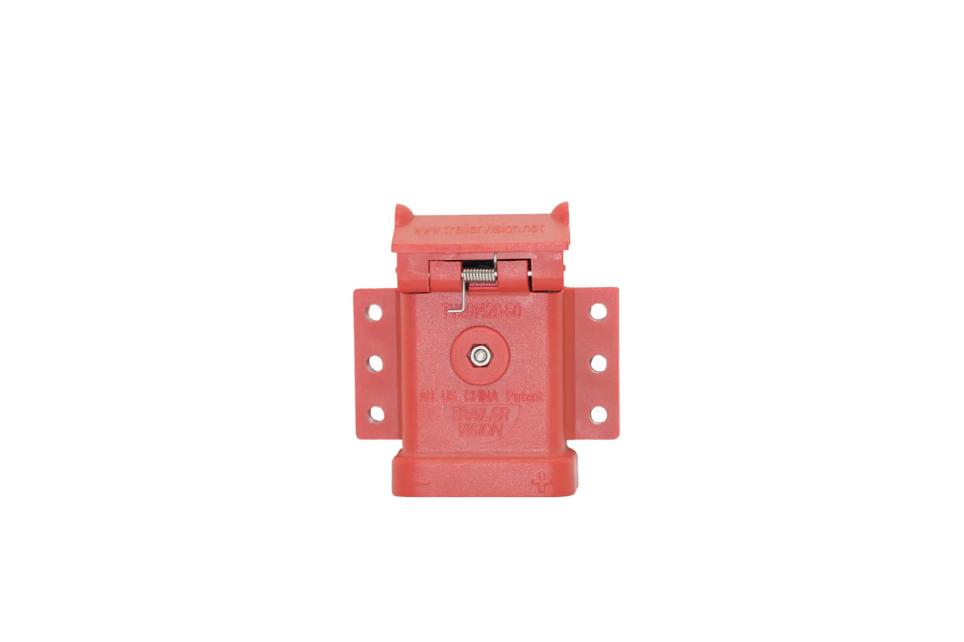 Trailer Vision Red 50 Amp Surface Mount Anderson Connector Cover with Red LED