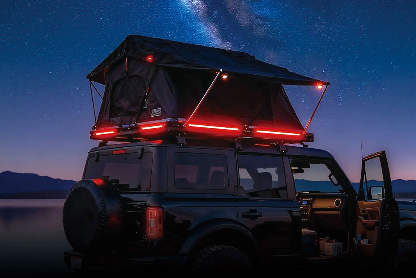 Tri Colour LED Rigid Light Bar - Cool White / Warm White / Red