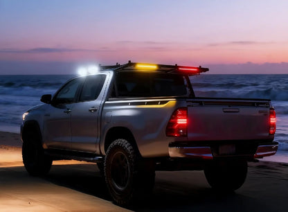 Tri Colour LED Rigid Light Bar - Cool White / Warm White / Red