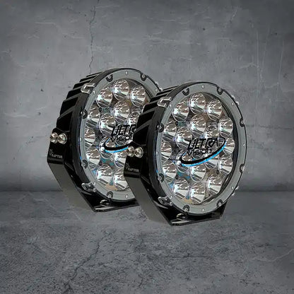 Ultra Vision Raptor 120W LED Driving Light 5700K White Black Rim