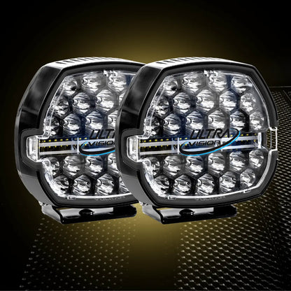 Ultra Vision Vulkan 5700K LED Driving Light Pair