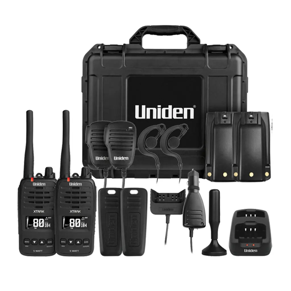 Uniden XTRAK 50-2TP 5W UHF Handheld Twin Pack
