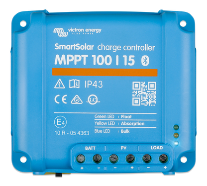 Victron SmartSolar MPPT 100/15 Solar Charge Controller - 12V/24V 15A